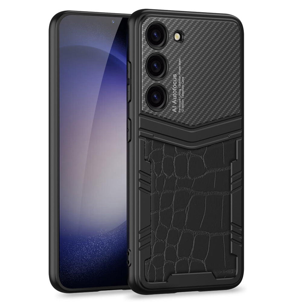 GKK pro Samsung Galaxy S23 texturované pouzdro na telefon proti poškrábání PU kožené PC TPU nárazuvzdorný kryt GKK pro Samsung Galaxy S23 texturované pouzdro na telefon proti poškrábání PU kožené PC TPU nárazuvzdorný kryt